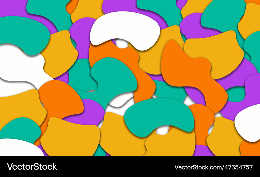 Colorful different shape overlapping layer Colorful different shape overlapping layer vector image
