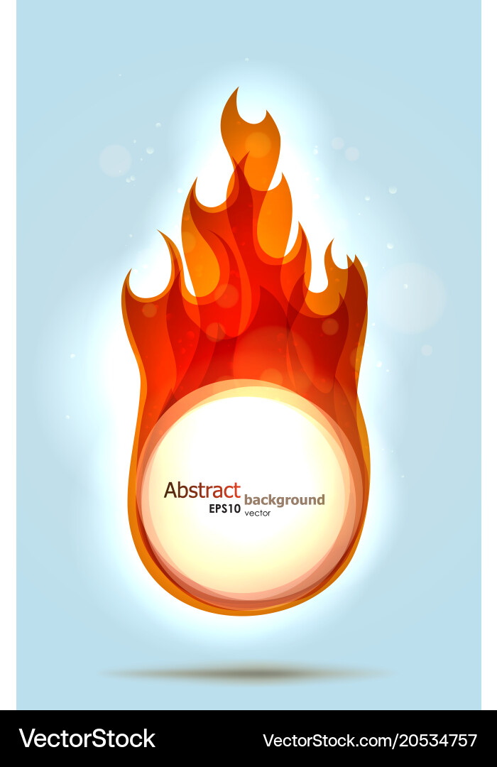 Dynamic Flame Background vector image