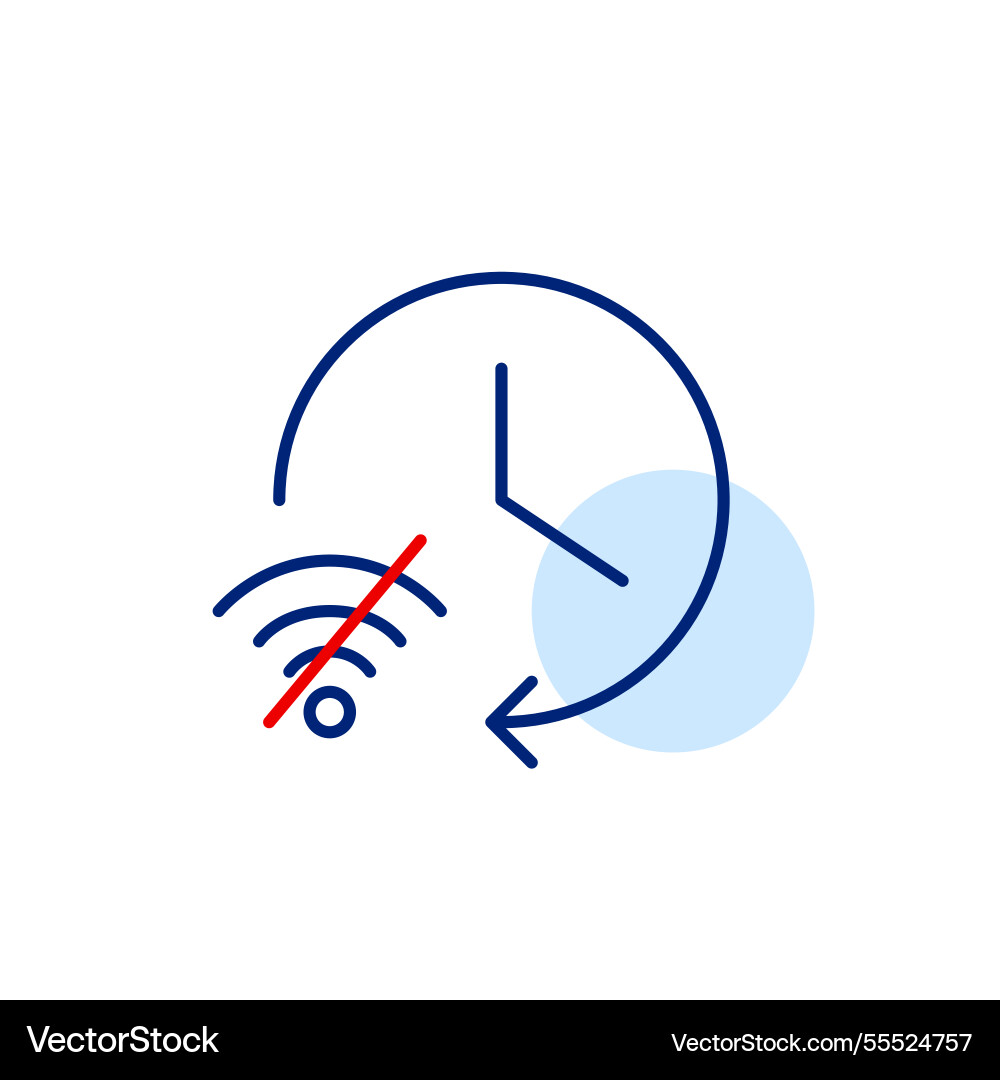 File folder and no wi-fi symbol data backup File folder and no wi-fi symbol data backup vector image