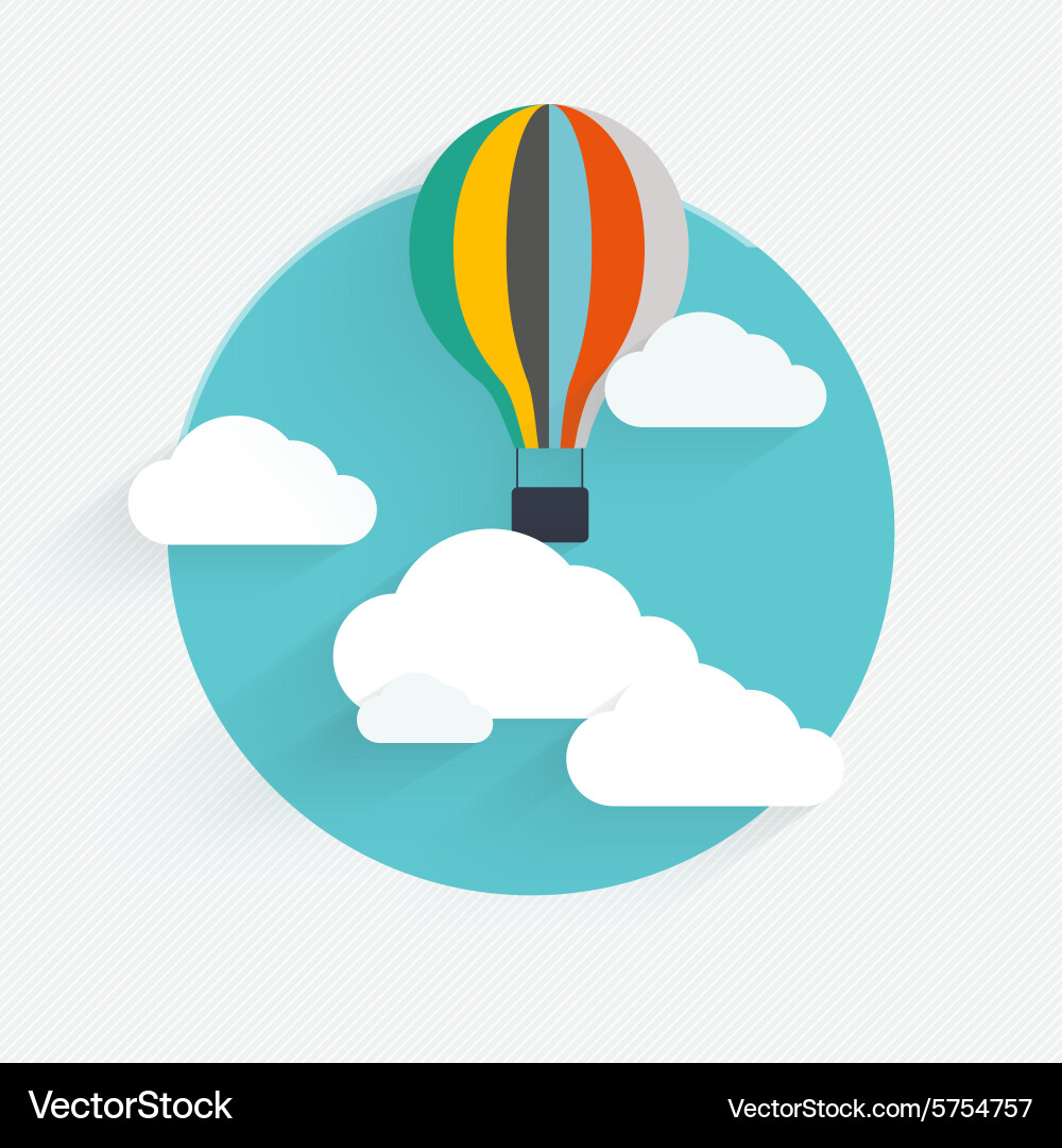 Flat design of the startup process vector image