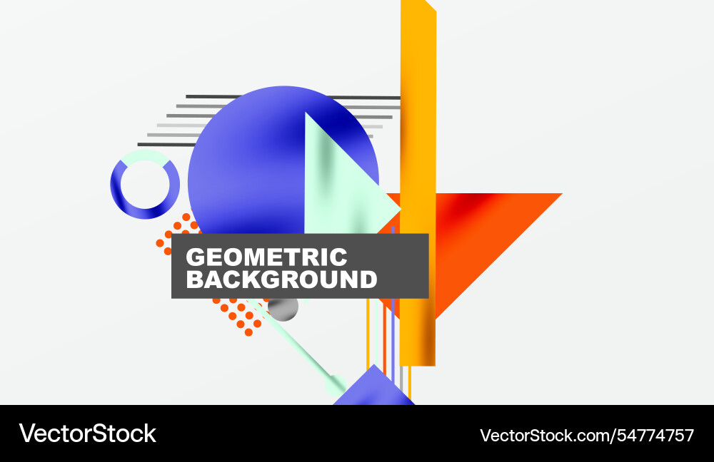 Geometric background showcasing sharp lines Vector Image