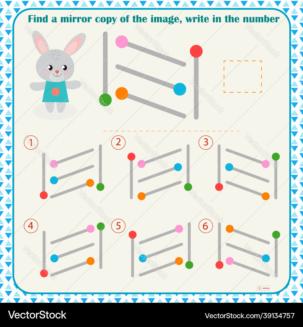Logic puzzle game for children select and write Logic puzzle game for children select and write Vector Image