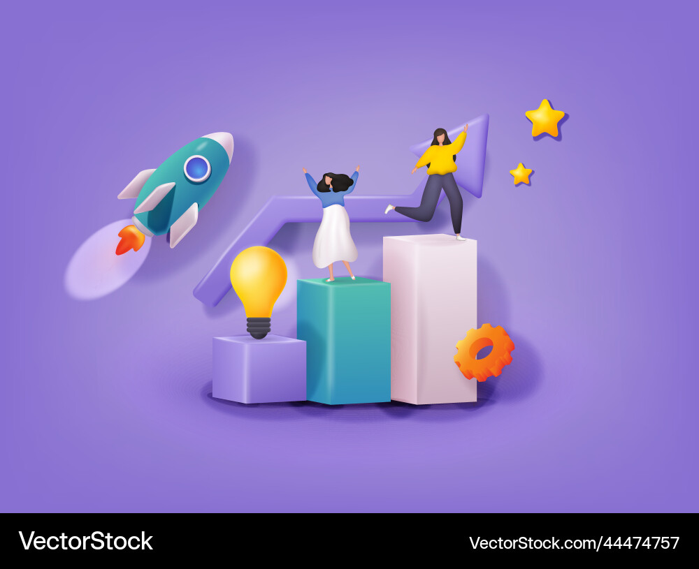 Partnership Team Work Startup Collaboration Vector Image