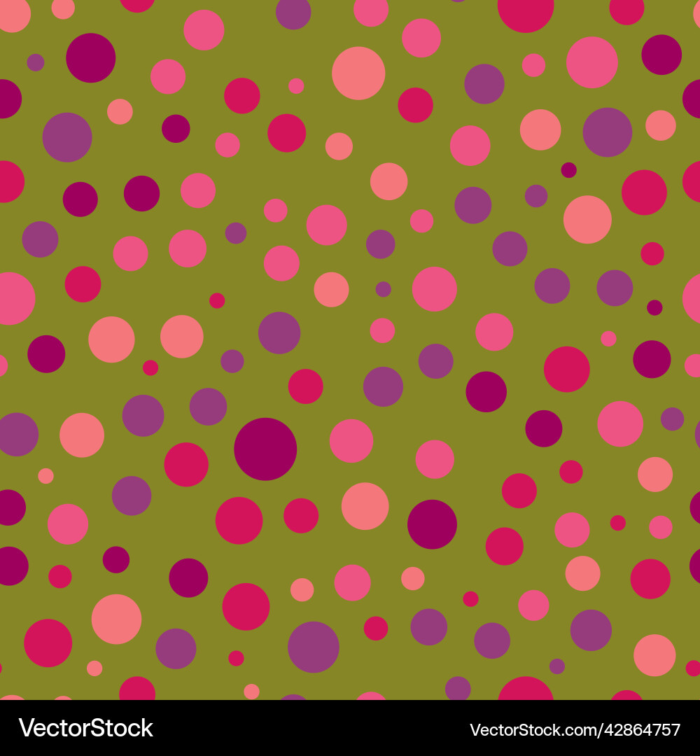 Seamless pattern with circles of different Seamless pattern with circles of different vector image