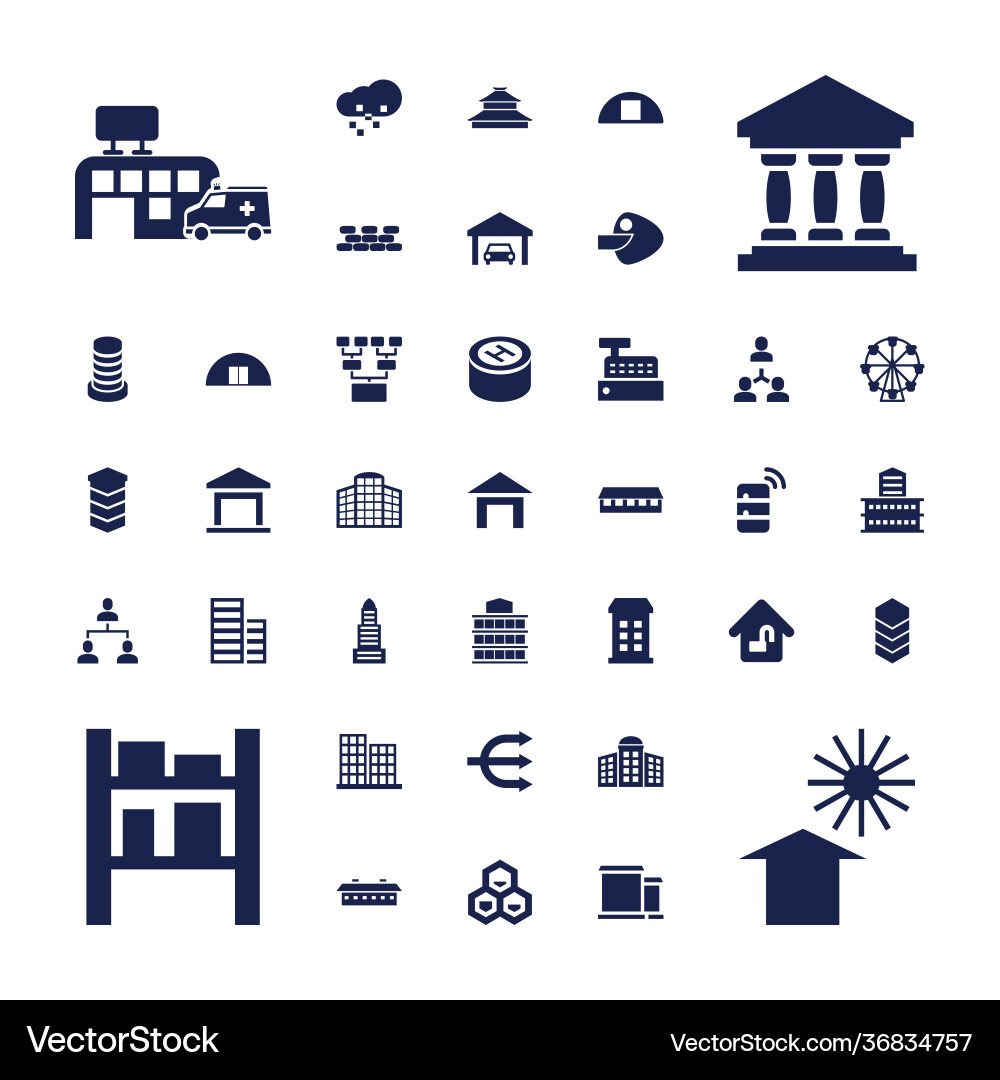 Structure icons Vector Image