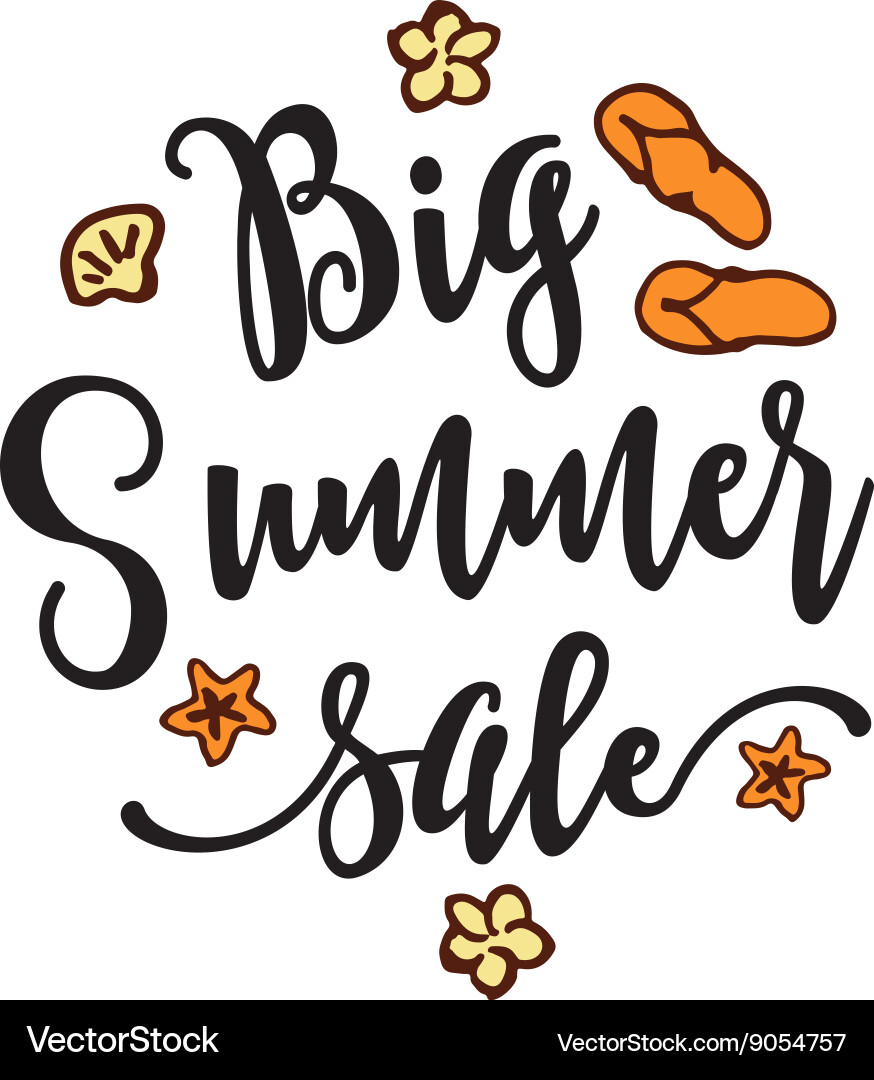 Summer background with text Vector Image