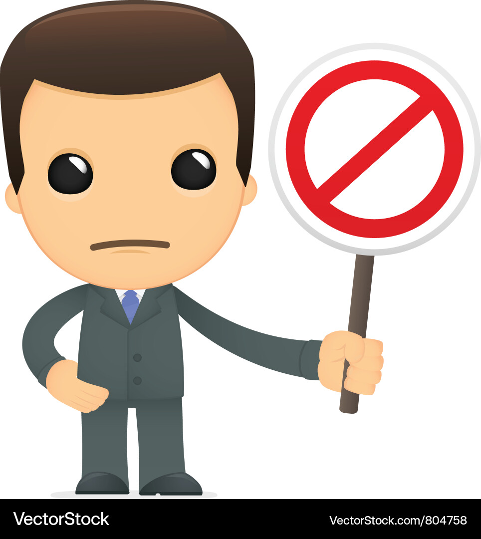 Cartoon Boss Figure vector image