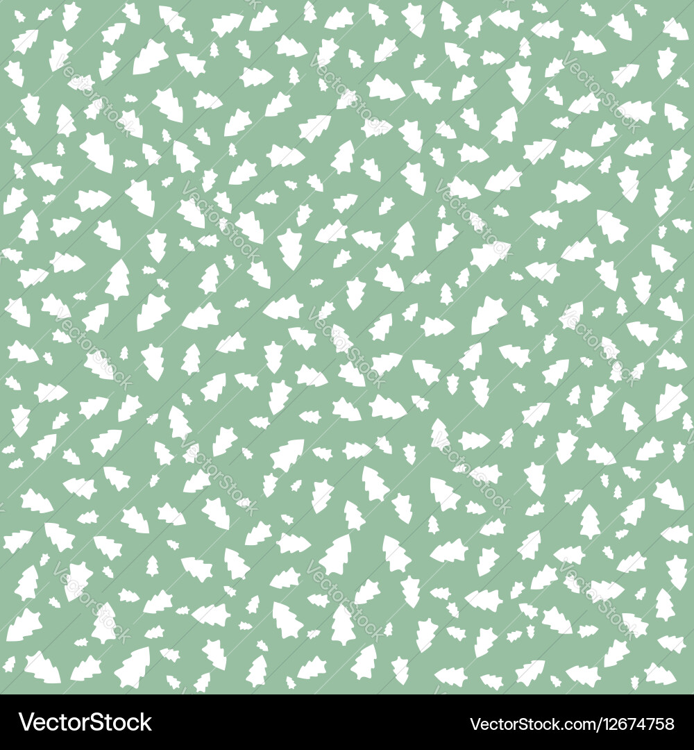 Christmas fir tree seamless pattern Vector Image