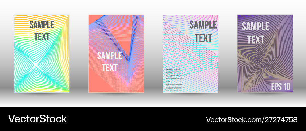 Creative backgrounds with abstract gradient linear vector image