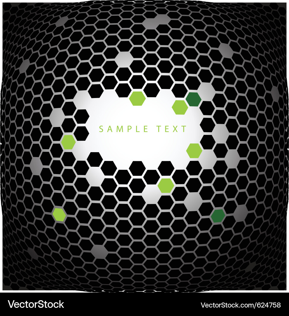 Hexagonal Grid Background vector image