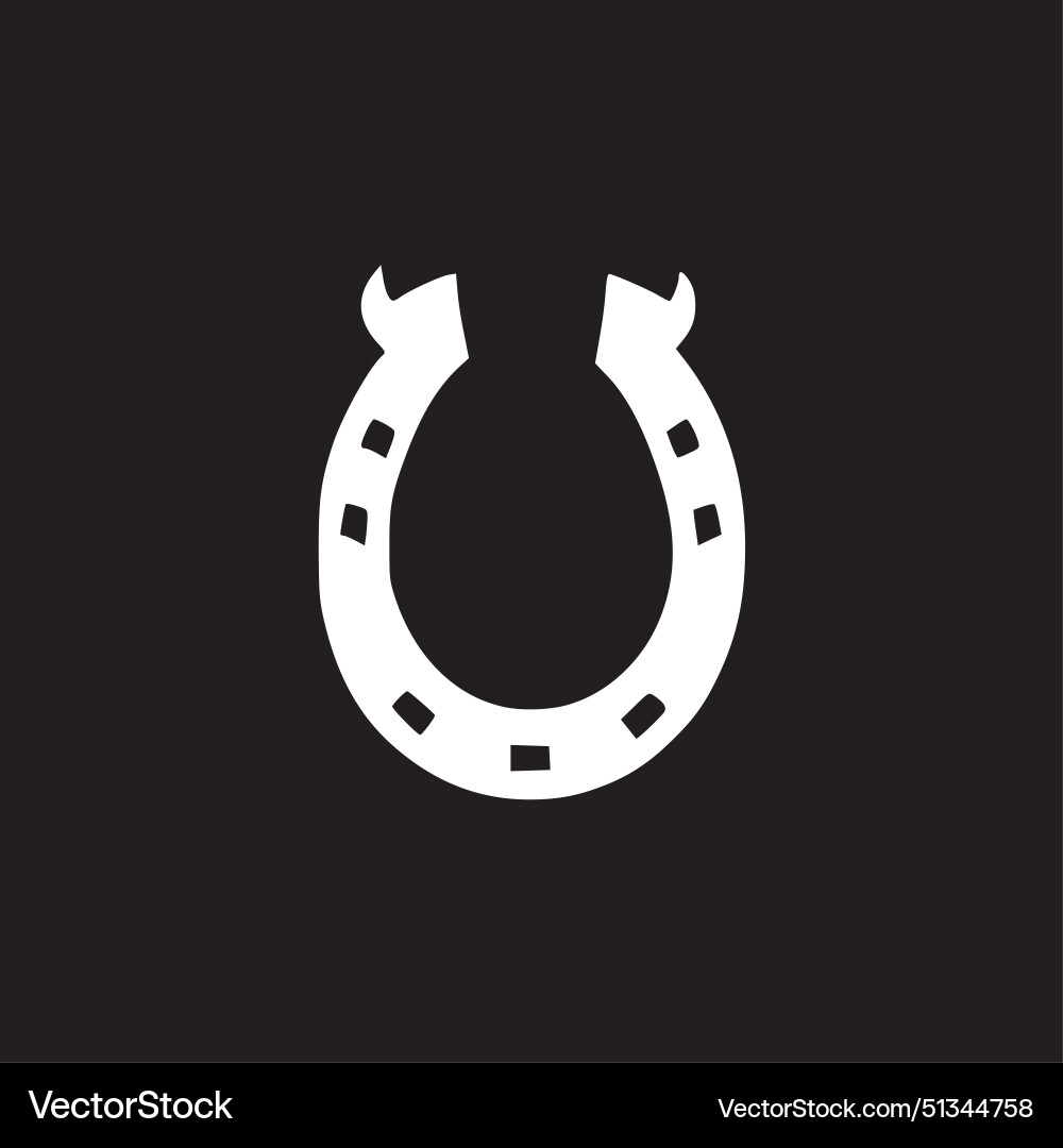 Horseshoe - minimalist and simple silhouette – Royalty-Free Vector |  VectorStock, image size:1000x1080