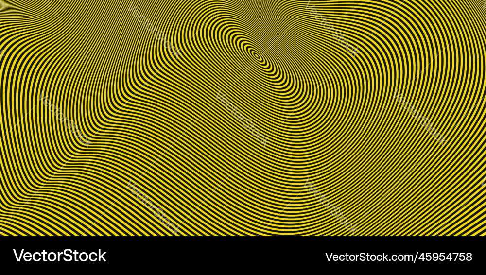 Hypnotic Circular Stripes Vector Image