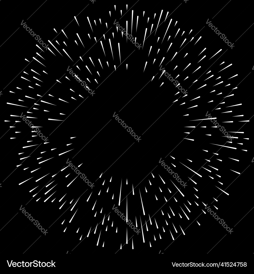 Radial radiating circular concentric lines element Radial radiating circular concentric lines element vector image