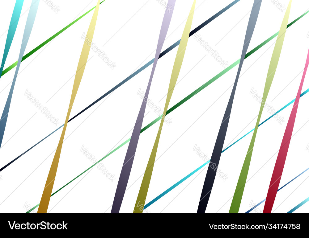 Random colorful lines with gradient fill Random colorful lines with gradient fill vector image