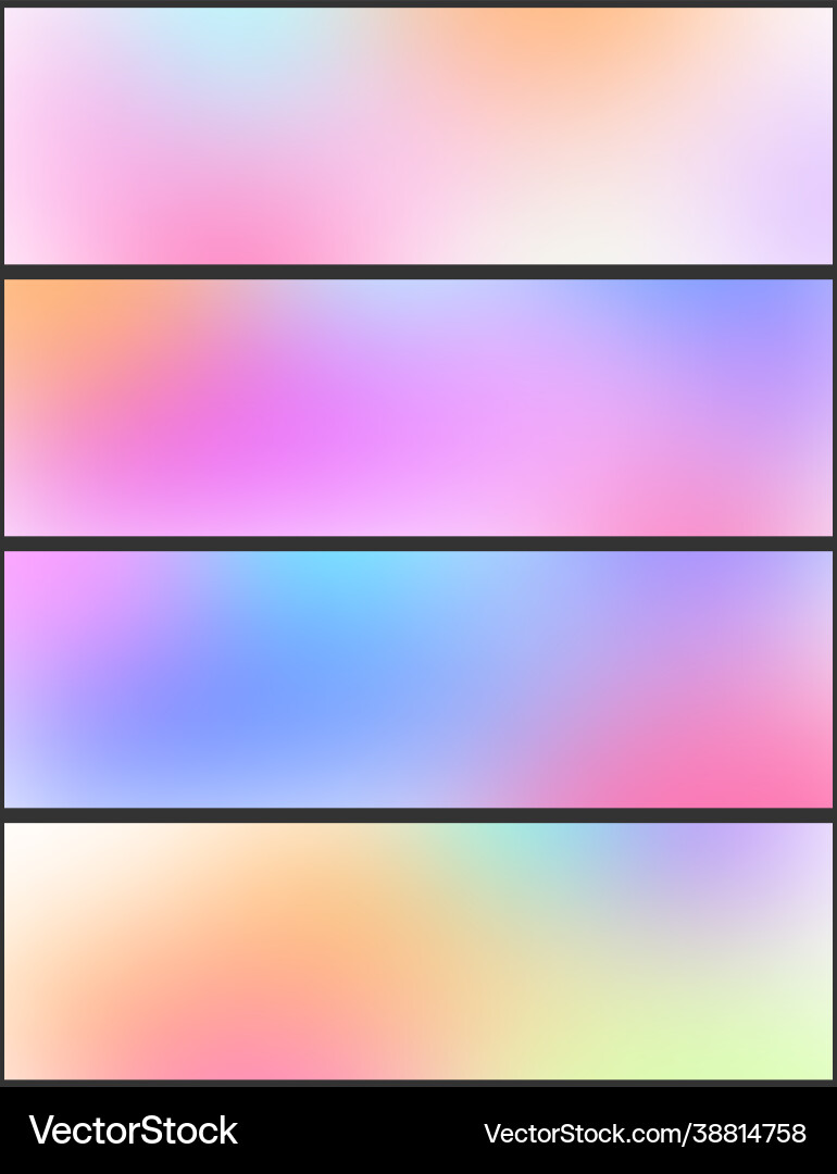 Set horizontal gradient web backgrounds Set horizontal gradient web backgrounds Vector Image