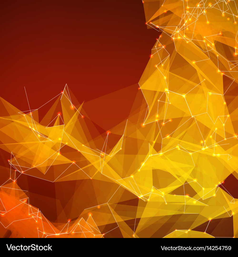 Abstract Red Mesh Network vector image