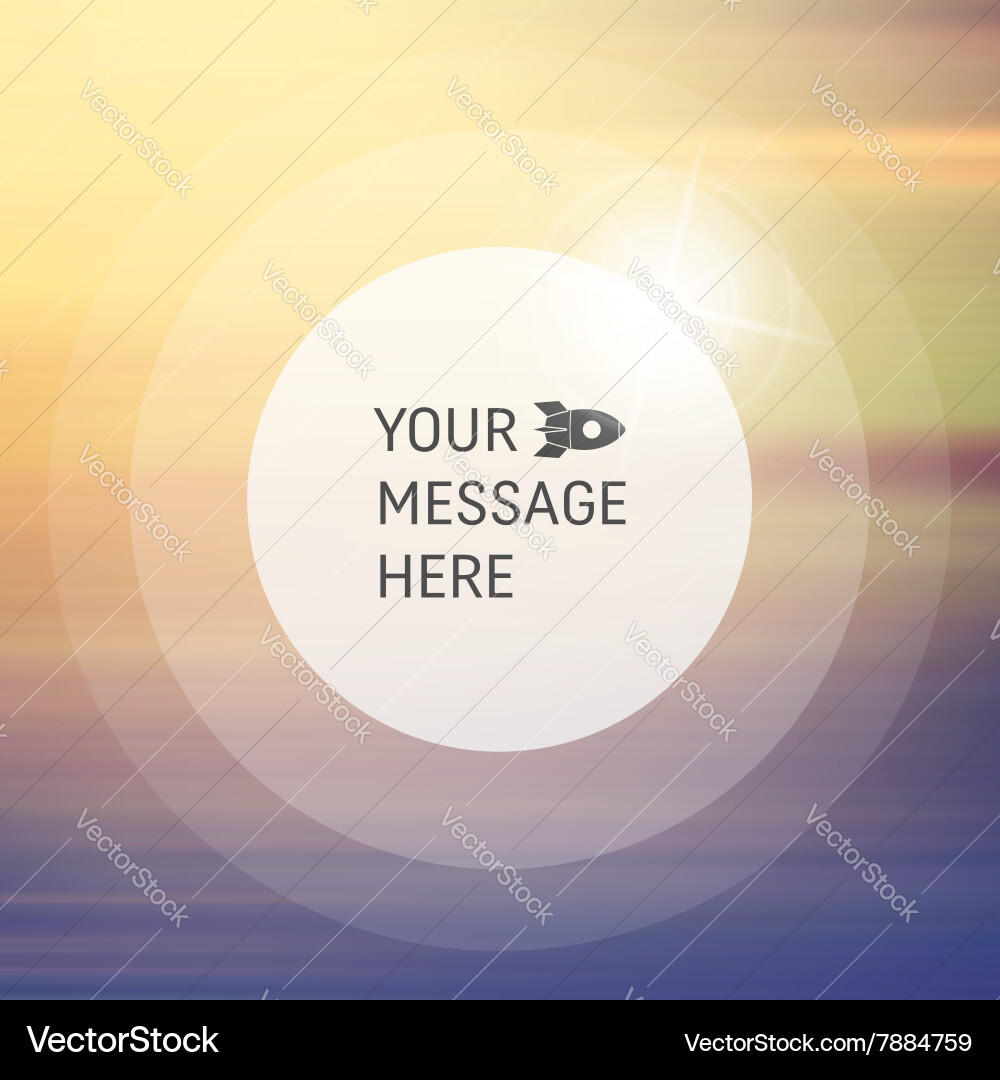 Blurry soft background place for text vector image