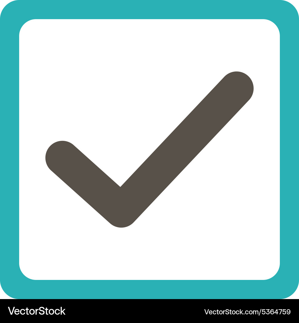 Checkbox icon from business bicolor set Vector Image
