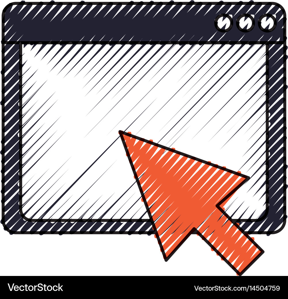 Internet browser window vector image