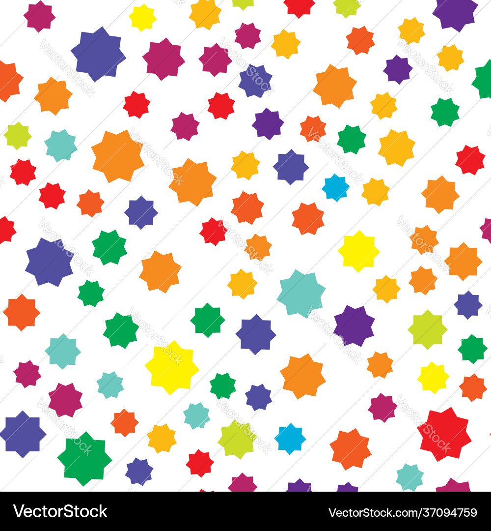 Random star shape pattern background seamlessly Random star shape pattern background seamlessly vector image