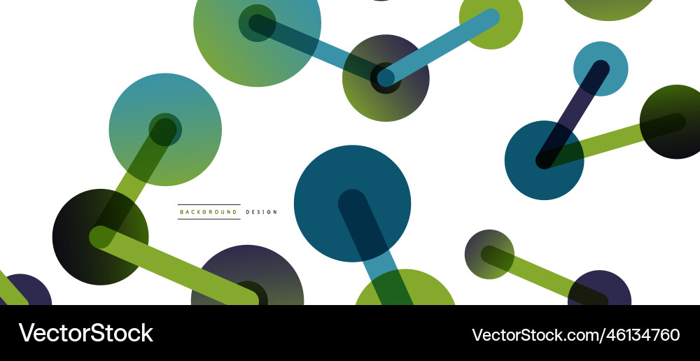 Abstract background round dots connected by lines Abstract background round dots connected by lines Vector Image