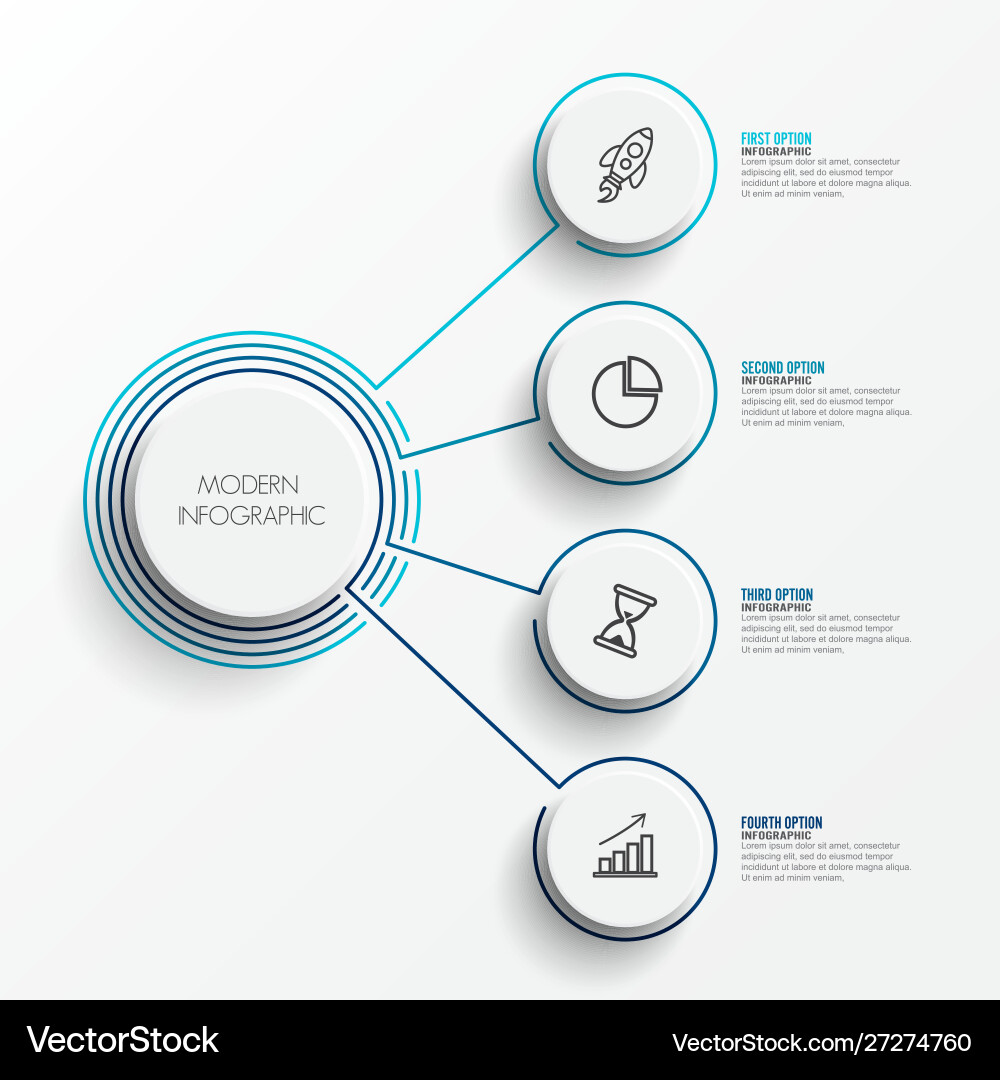 Abstract elements graph infographic template Abstract elements graph infographic template vector image