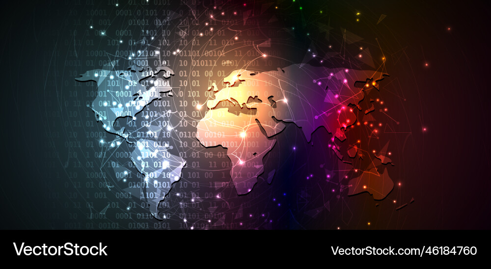 Neural network concept connected cells with links Vector Image