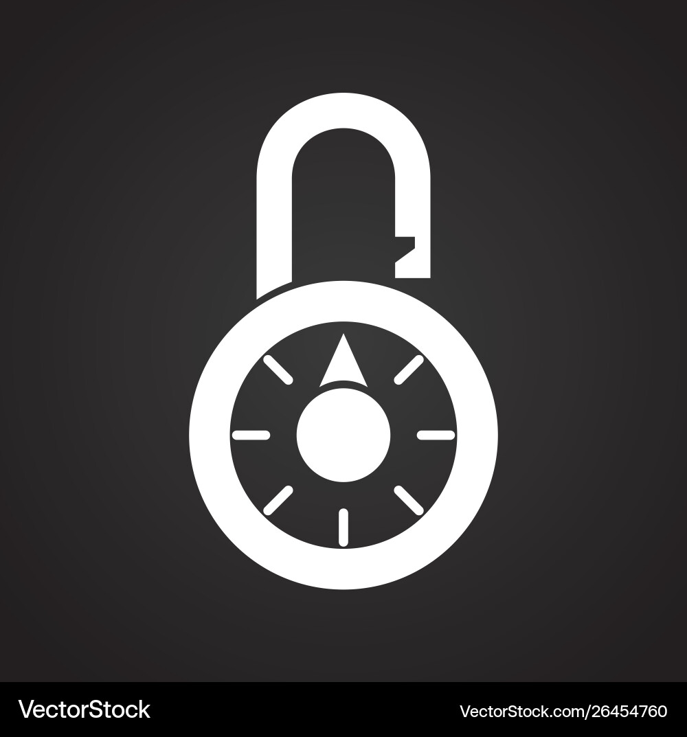 Smart lock icon on background for graphic and web Smart lock icon on background for graphic and web Vector Image