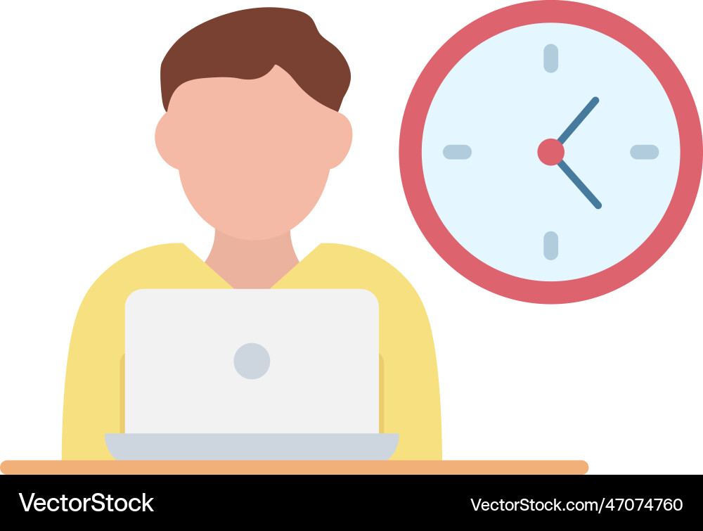 Working time icon image suitable Vector Image