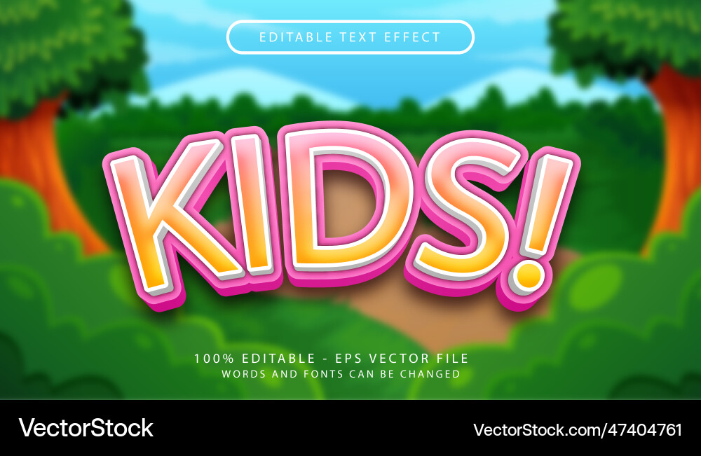 3D Text Effect - Hunter Adventure Vector Image