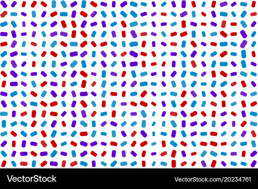 Abstract colored oval mixed shape pattern design Vector Image