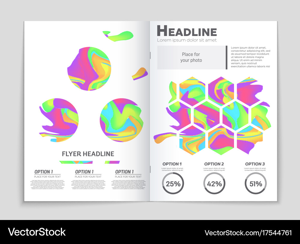 Abstract layout background set for art vector image