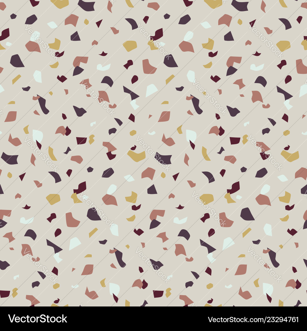 Abstract seamless pattern in terrazzo style Abstract seamless pattern in terrazzo style vector image
