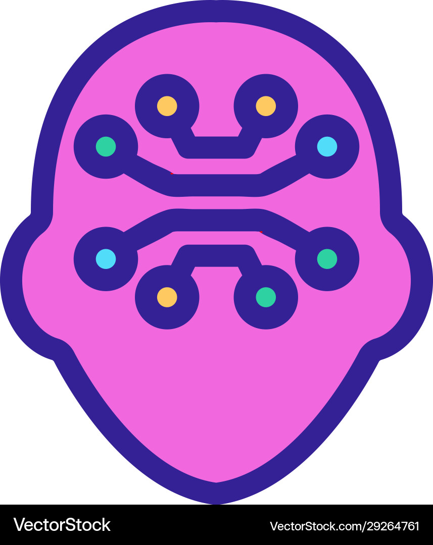Artificial intelligence icon isolated Artificial intelligence icon isolated vector image