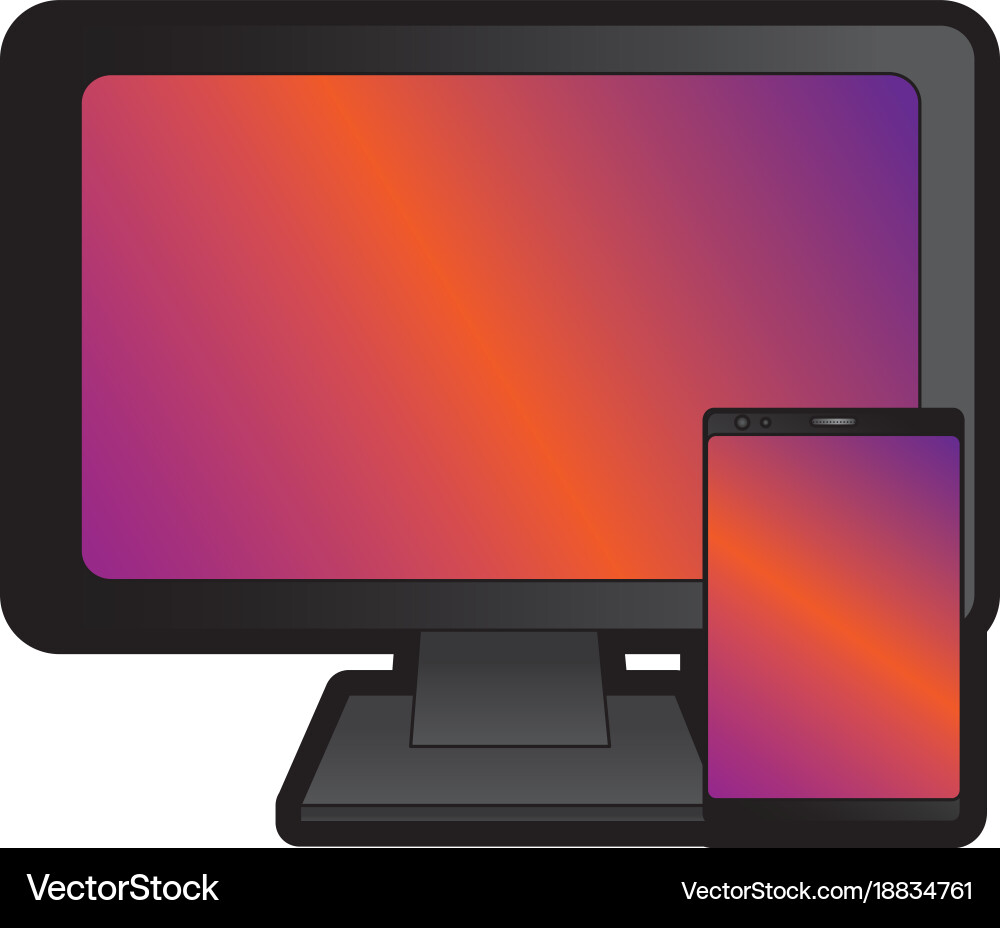 Computer monitor icon image vector image