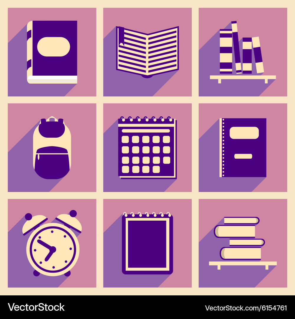 Flat with shadow concept and mobile application Vector Image