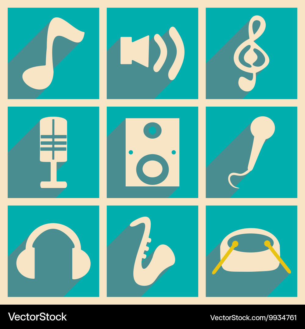 Flat with shadow concept and mobile application vector image