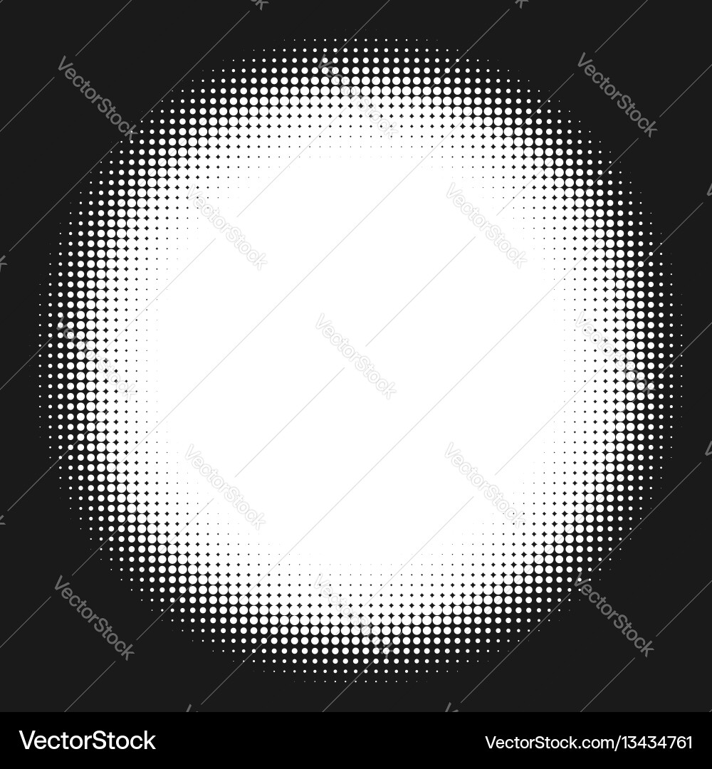 Halftone pattern background round spot shapes vector image