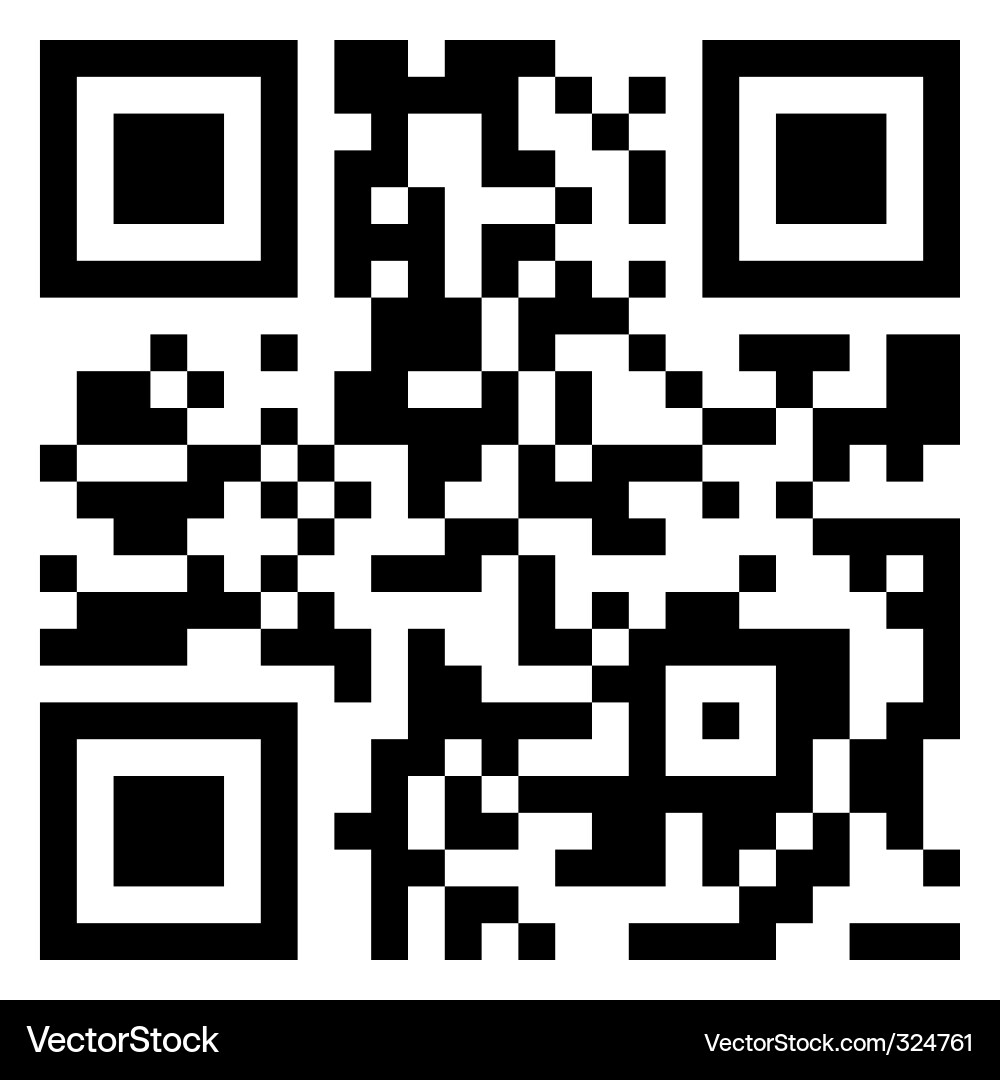 Modern QR Code Pattern vector image