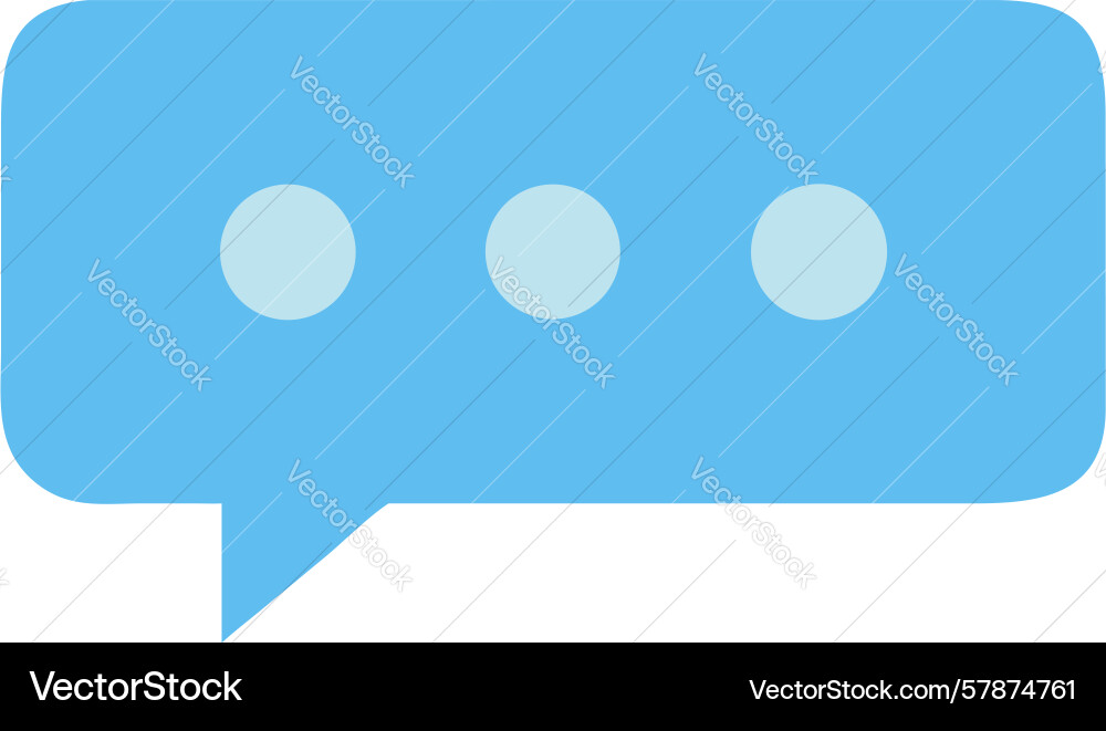 Typing indicator chat icon for active Vector Image