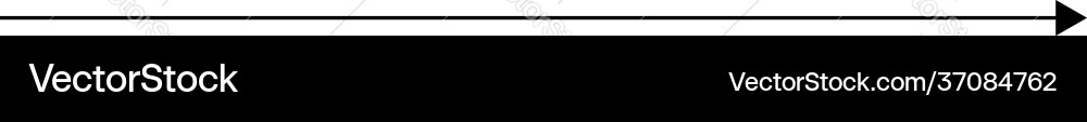 Black arrow pointing right shape element Vector Image