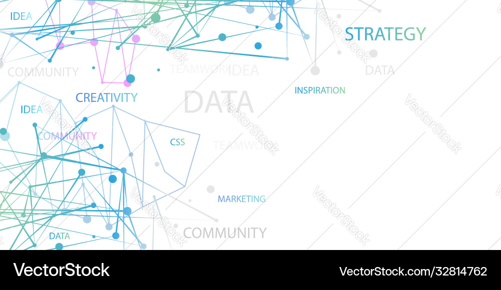 Business big data cloud concept plexus style Business big data cloud concept plexus style vector image