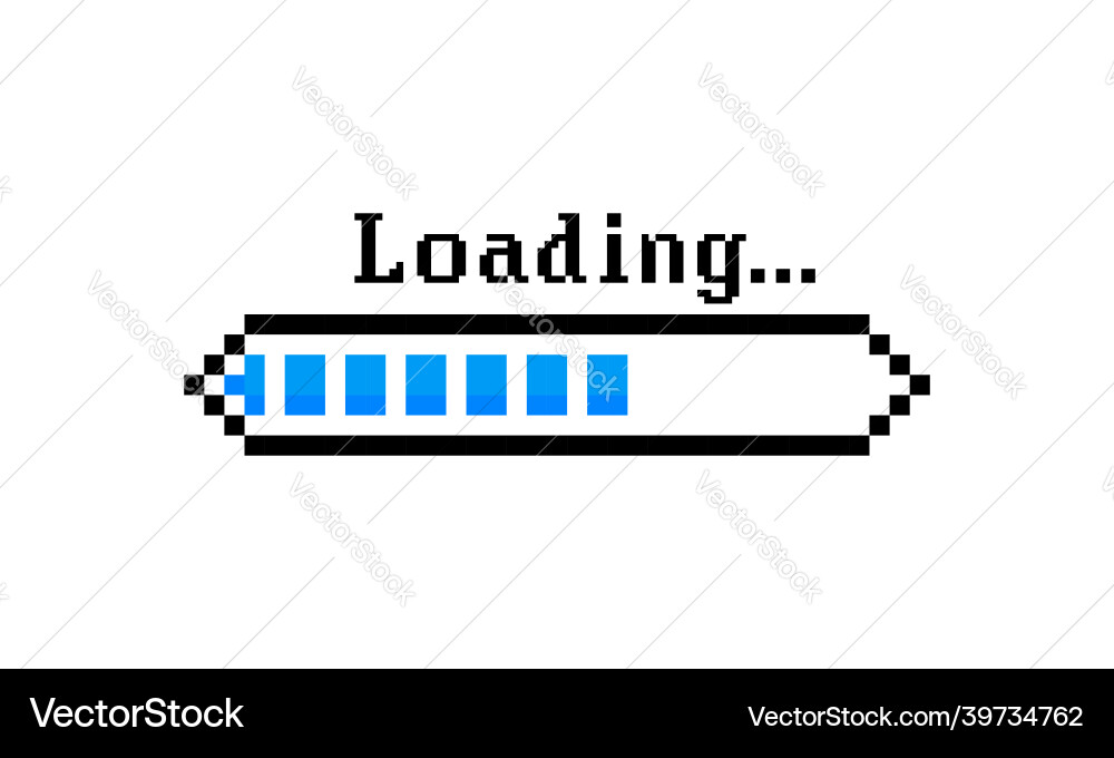 Loading bar progress system software update Loading bar progress system software update Vector Image