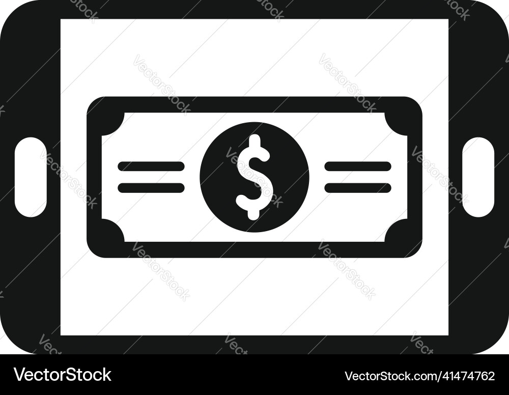 Mobile payment icon simple pay money Mobile payment icon simple pay money vector image