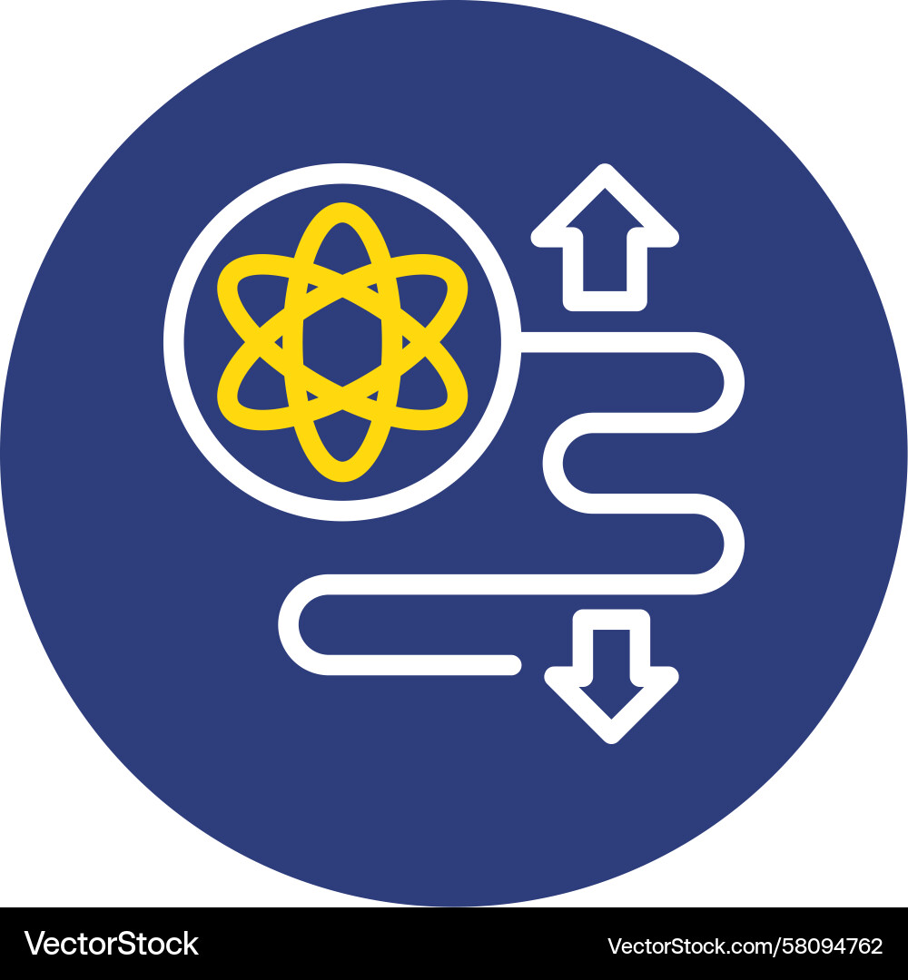 Quantum Connection Circle Vector Image