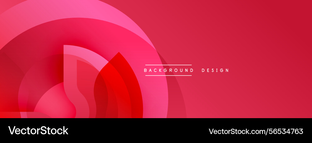 Abstract pink design overlapping circles create Vector Image