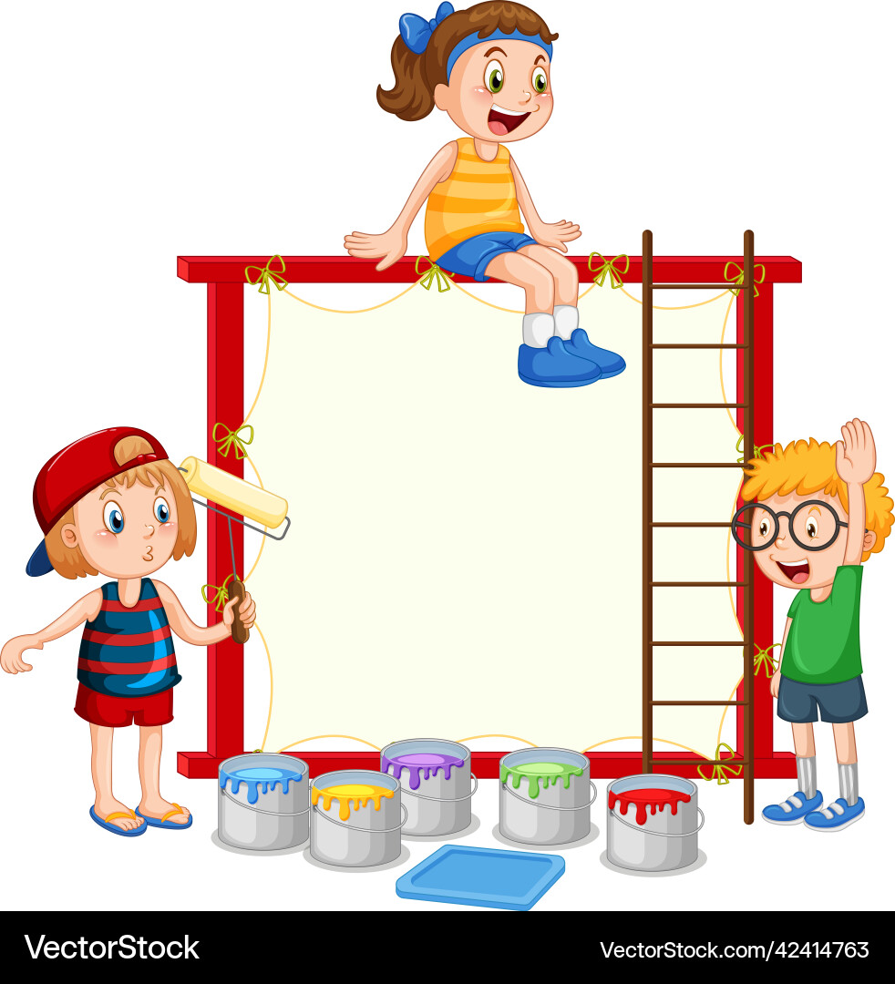 Board template with red frame Board template with red frame vector image