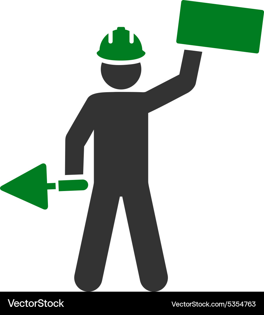 Builder icon from basic plain set Vector Image