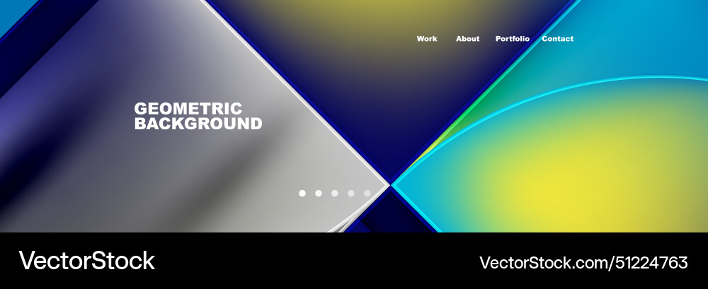 Circle triangle geometric web site page template Circle triangle geometric web site page template vector image