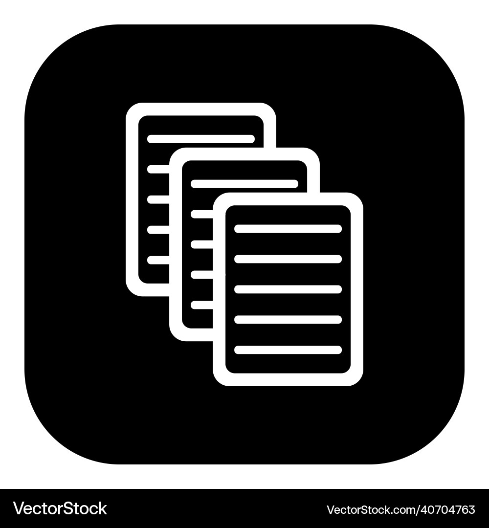 Document and app icon Vector Image